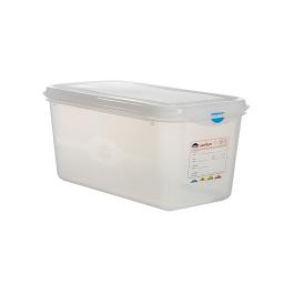 Voedseldoos - 1/3 GN - 6 Liter - H 15 x 32.5 x 17.6 CM - Polypropyleen - Transparant - -40°C / +100°C - Luchtdicht Afsluitbaar - Denox - 600450