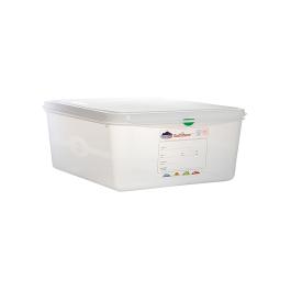 Boîte Alimentaire - 2/3 GN - 13.5 Litre - H 15 x 35.4 x 32.5 CM - Polypropylène - Transparent - -40°C / +100°C - Hermétique Verrouillable - Denox - 600510