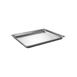Bac gastronorme - 2/1 GN - 9,5 litres - H 4 x 65 x 53 CM - acier inoxydable - Caterchef - 953352