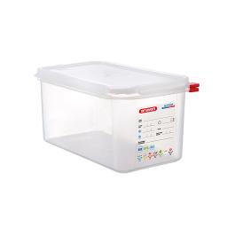 Voedseldoos - 1/3 GN - 6 Liter - H 15 x 32.5 x 17.6 CM - Polypropyleen - Transparant - -40°C / +95°C - Luchtdicht Afsluitbaar - Araven - 962332