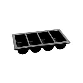 Bestekbak - 1/1 GN - H 10 x 53 x 32.5 CM - Zwart - 850002