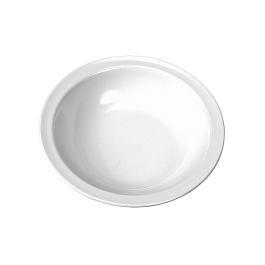 Bord - 0.175 KG - Ø20.5 CM - Melamine - Wit - 0.6 Liter - WACA - 937926