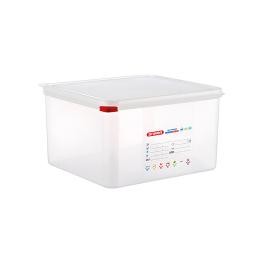 Voedseldoos - 2/3 GN - 19 Liter - H 20 x 35.4 x 32.5 CM - Polypropyleen - Transparant - -40°C / +95°C - Luchtdicht Afsluitbaar - Araven - 962231