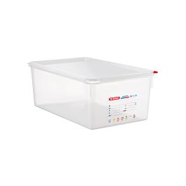 Voedseldoos - 1/1 GN - 27.5 Liter - H 20 x 53 x 32.5 CM - Polypropyleen - Transparant - -40°C / +95°C - Araven