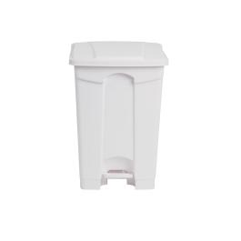 Poubelle - 45 Litres - Blanc - H 60 x 40,5 x 39,5 CM - Polypropylène - Jantex - DC709