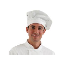 Toque de chef - Unisexe - Taille unique - Blanc - Polyester/Coton - Chef Works - A963