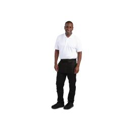 Tablier Argent - Unisexe - Taille Unique - Noir - H 30,5 x 45 CM - Polyester/Coton - Vêtements Blancs Chefs - A551