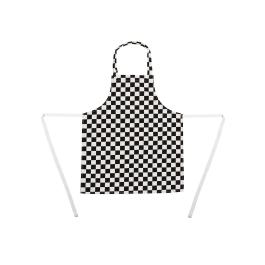 Tablier Enfant - Taille Unique - Noir/Blanc - 51 x 68,5 CM - Polyester/Coton - Vêtement Blancs Chefs - B357