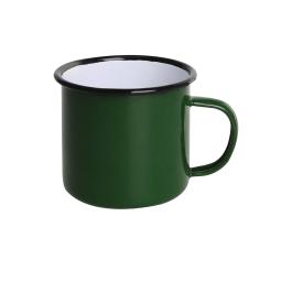 Mok - 35 CL - 6 stuks - Groen - Ø 9 x H 8 CM - Emaille - Olympia - DC396