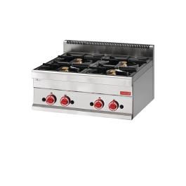 Gasfornuis - 650 Line - 4-pits - H 65 x 40 x 28 CM - RVS - Gastro M - GN055