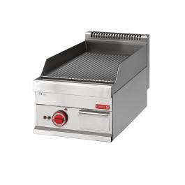 Bakplaat - 650 Line - Elektrisch - Geribbeld - H 28 x 40 x 60 CM - 4.5 kW - 400 V - RVS - Gastro M - GN058