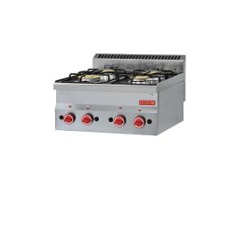 Gasfornuis - 600 Line - 4-pits - H 28 x 60 x 60 CM - RVS - Gastro M - GL901