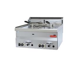 Friteuse - 600 Line - Gas - 2x 8 Liter - H 28 x 60 x 60 CM - 13.6 kW - Gastro M - GL907