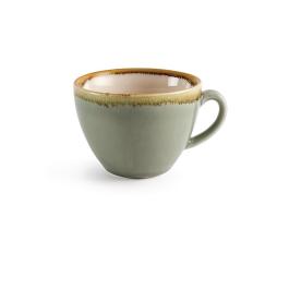 Tasse à expresso - 22,8 CL - 6 pièces - Vert - Ø 9,3 x H 6,8 CM - Porcelaine - Olympia - GP478