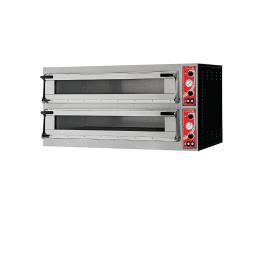 Four à pizza - 2 chambres - H 74,5 x 130,5 x 60 CM - 12 kW - 400 V - Gastro M - GR214