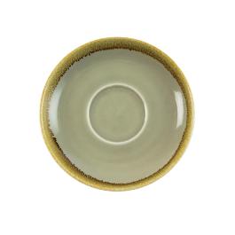 Plat tasse cappuchino - 6 pièces - Vert - Ø 16,2 CM - Porcelaine - Olympia - GP481