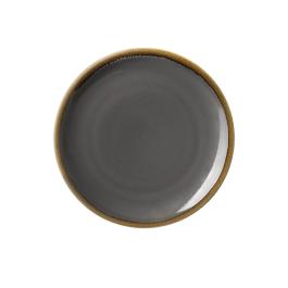 Assiette coupe - 4 pièces - Gris - Ø 28 x H 2,8 CM - Porcelaine - Olympia - HC386