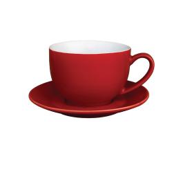 Tasse à cappuccino - 34 CL - 12 pièces - Rouge - H 6 x 13,5 CM - Grès - Olympia - GK076