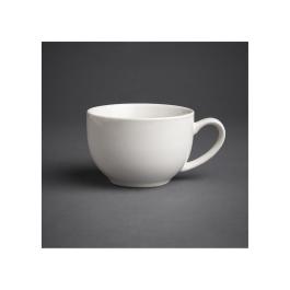 Tasse à cappuccino - 34 CL - 12 pièces - Blanc - H 6 x 13,5 CM - Grès - Olympia - GK077