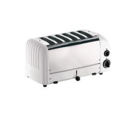 Grille-pain - 6 emplacements - Blanc - H 22 x 46 x 21 CM - 230 V - Dualit - E975