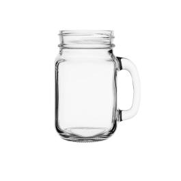 Mason jar drinkglas - 45 CL - 12 stuks - Ø 7.9 x H 13.2 CM - Glas - Olympia - CE678