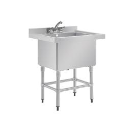 Spoeltafel - Extra diep - 100 Liter - H 90 x 77 x 60 CM - RVS - Vogue - CE141