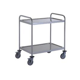 Chariot de service - 2 niveaux - inox - Tournus - GL885