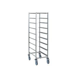Chariot panier - 8 étages - H 178,5 x 63 x 63 CM - Inox - Tournus - GL889