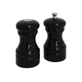 Moulin poivre & sel - Noir - Ø 5 x H 10 CM - Bois - Olympia - GL087