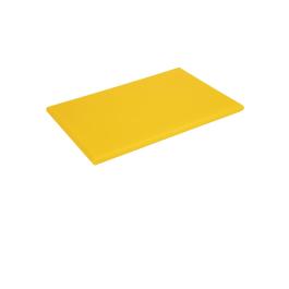 Planche à découper - HDPE - Jaune - H 2,5 x 45 x 30 CM - Polyéthylène Haute Densité - Hygiplas - J039