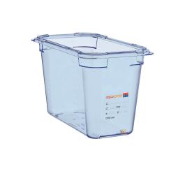 Boîte alimentaire - GN 1/3 - Bleu - H 20 x 32,5 x 17,6 CM - ABS - Araven - GP581
