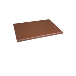 Planche à découper - HDPE - Marron - H 2,5 x 45 x 30 CM - Polyéthylène Haute Densité - Hygiplas - J035