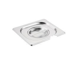Deksel gastronormbak - Lepeluitsparing - 1/6 GN - H 3 x 17.6 CM - RVS - Vogue - CB175