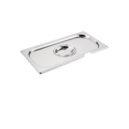 Deksel gastronormbak - Lepeluitsparing - 1/3 GN - H 3 x 32.5 CM - RVS - Vogue - CB173