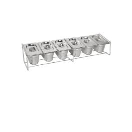 GN bakhouder - H 15 x 68 x 16 CM - RVS - Vogue - CC051