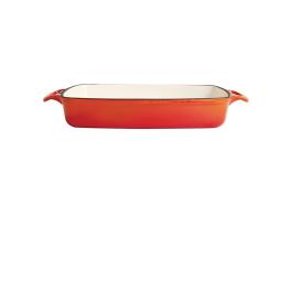Plat à four - 2,8 Litre - Orange - H 5,5 x 39 x 23,5 CM - Fonte - Vogue - GH322