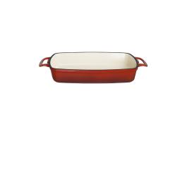 Plat à four - 2,8 Litre - Rouge - H 5,5 x 39 x 23,5 CM - Fonte - Vogue - GH320