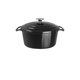 Cocotte - Noir - Ø 20,5 x H 12 CM - Fonte - Vogue - GH300