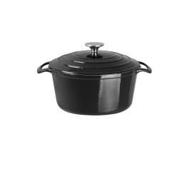 Cocotte - Noir - Ø 23,5 x H 12,5 CM - Fonte - Vogue - GH301