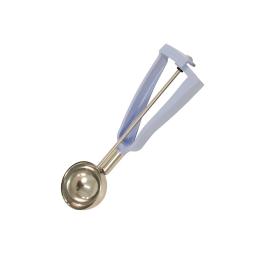 Cuillère à portion - Taille 14 - Bleu clair - Ø 6,1 CM - Inox - Bonzer - GD585