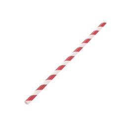 Rietjes - 250 stuks - Rood/Wit - Ø 0.6 x 21 CM - Papier - Fiesta Green - DE927