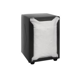Servettendispenser - Zwart - H 12 x 9 x 10.7 CM - RVS - Olympia - CN753