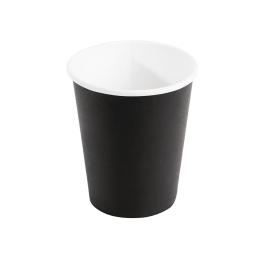 Wegwerp koffiebekers - 23 CL - 1000 stuks - Zwart - Ø 8.3 x H 9 CM - Karton - Fiesta - GF040