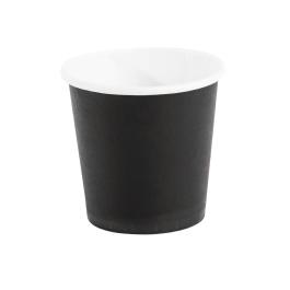 Gobelets expresso jetables - 12 CL - 1000 pièces - Noir - Ø 6,2 x H 6 CM - Carton - Fiesta - GF018