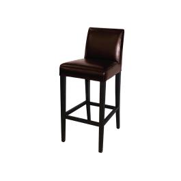 Barkruk - Hoog - Bruin - H 103 x 44 x 54 CM - Pu Leer/Berkhout - Bolero - GG652
