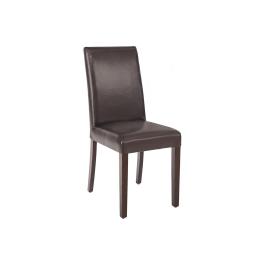 Chaise de restauration - 2 pièces - Marron - H 94 x 40.5 x 50 CM - Simili Cuir/Bouleau - Bolero - GF955