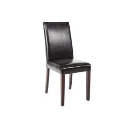 Chaise de restauration - 2 pièces - Noir - H 94 x 40,5 x 50 CM - Simili Cuir/Bouleau - Bolero - GF954