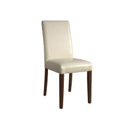 Chaise de restauration - 2 pièces - Crème - H 94 x 40.5 x 50 CM - Simili Cuir/Bouleau - Bolero - GH444