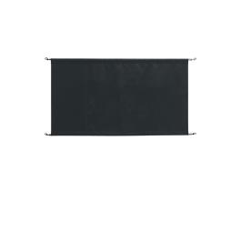 Afzetdoek - Zwart - H 70 x 143 x 2 CM - Polyester - Bolero - CF137