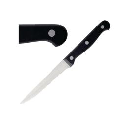 Couteau à steak - 12 pièces - Noir - H 21,5 x 21,5 CM - Olympia - C134